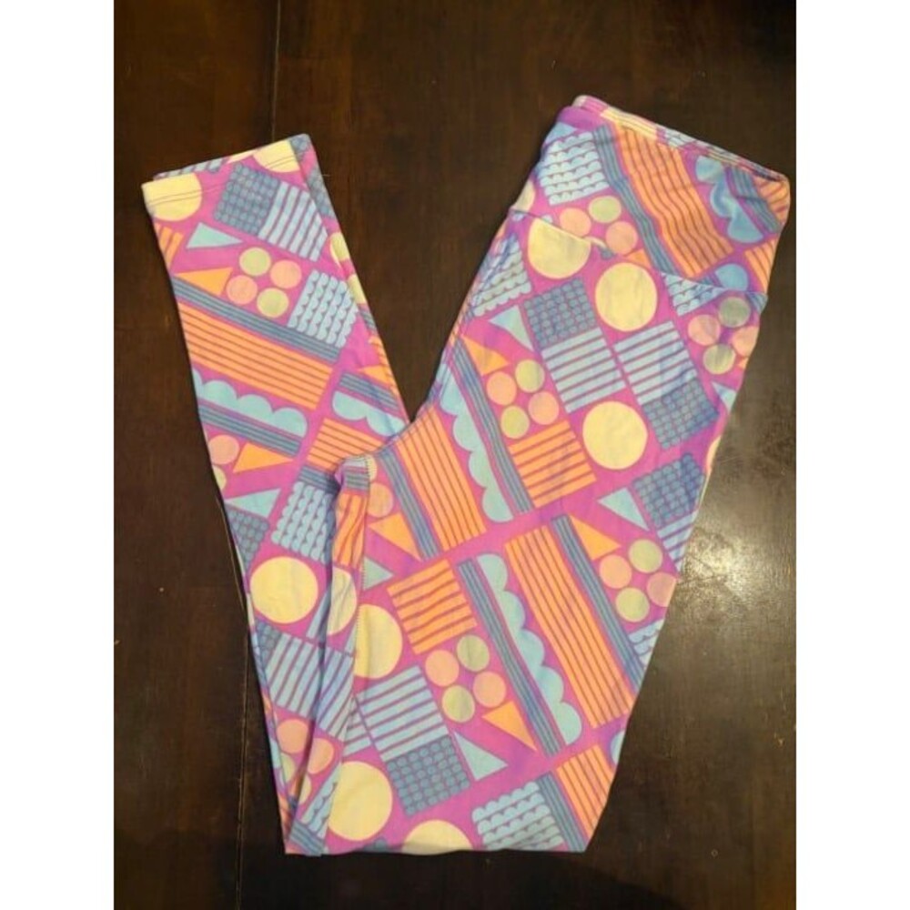 LuLaRoe leggings os high waisted yoga waistband classic vintage hard to find